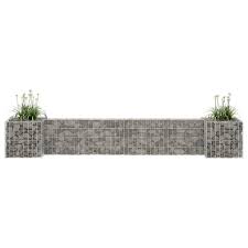 Rantry Gabion Skåp H blomkruka i Ståltråd 260x40x40 cm