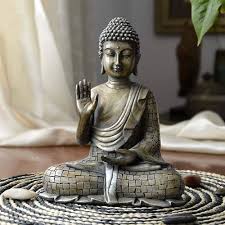 Buddha Trädgårdsdekoration i Resin