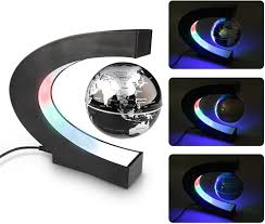 DORSION C-formad Flytande Glob med LED-lampor