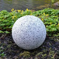 Granitutseende Dekorativ Kula 30 cm för Trädgården