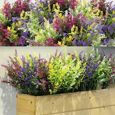 24 St Konstgjorda Lavendelblommor för Utomhusdekoration