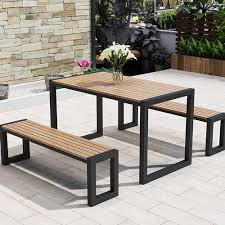 Bistro Trädgårdsset med Bord och Stolar - 3 Delar