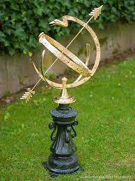 Antik Zodiak Solur i Aluminium - 104 cm Trädgårdsdekoration