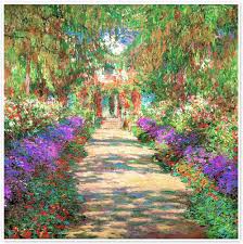 Monets Trädgård: Väg i Giverny Poster