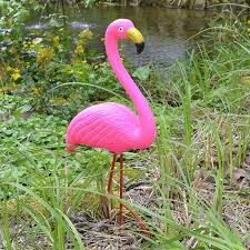 Flamingo Trädgårdsinsats 56 cm - Dekorativ Damm