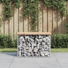 Gabionträdgårdsbänk från Tidyard