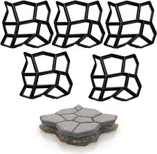 BMOT 5-pack Gatubeläggningsformar för Betong