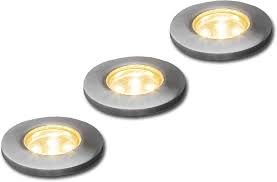 Gnosjö Konstsmide Ytterlampa - Golvfläcksset 3 Delar i Rostfritt