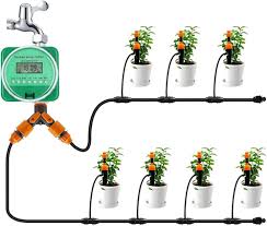 BBGS Bevattningssystem med Timer - DIY Mikrodropp Bevattningskit