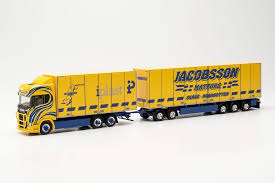 Herpa Lastbilsmodell Scania CS 20 HD Sverige Combi Jacobsson
