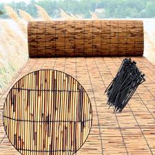 Naturligt Bambu Stängsel för Insynsskydd