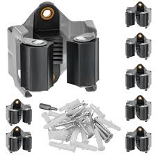 ECENCE 8-pack Väggmonterade Kvasthållare med Torxskruvar