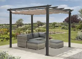 Pergola 4x3 m eller 3x3 m Trädgårdsskärm